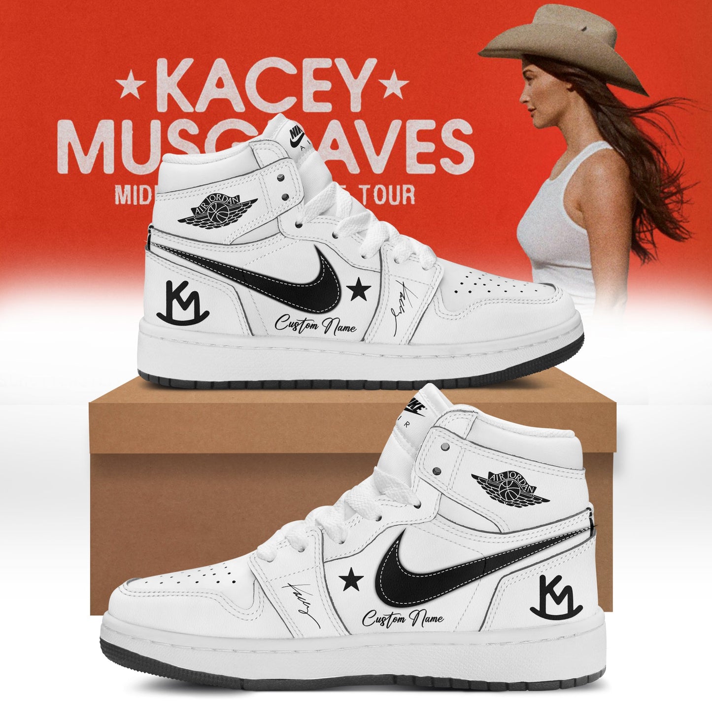 Kacey Musgraves Middle of Nowhere Tour Signed Shoes 3