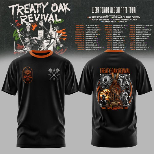 Treaty Oak Revival – West Texas Degenerate Tour Tee