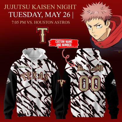_,,,Texas Rangers x Jujutsu Kaisen 2026 Hoodie (Custom Name &amp; Number)