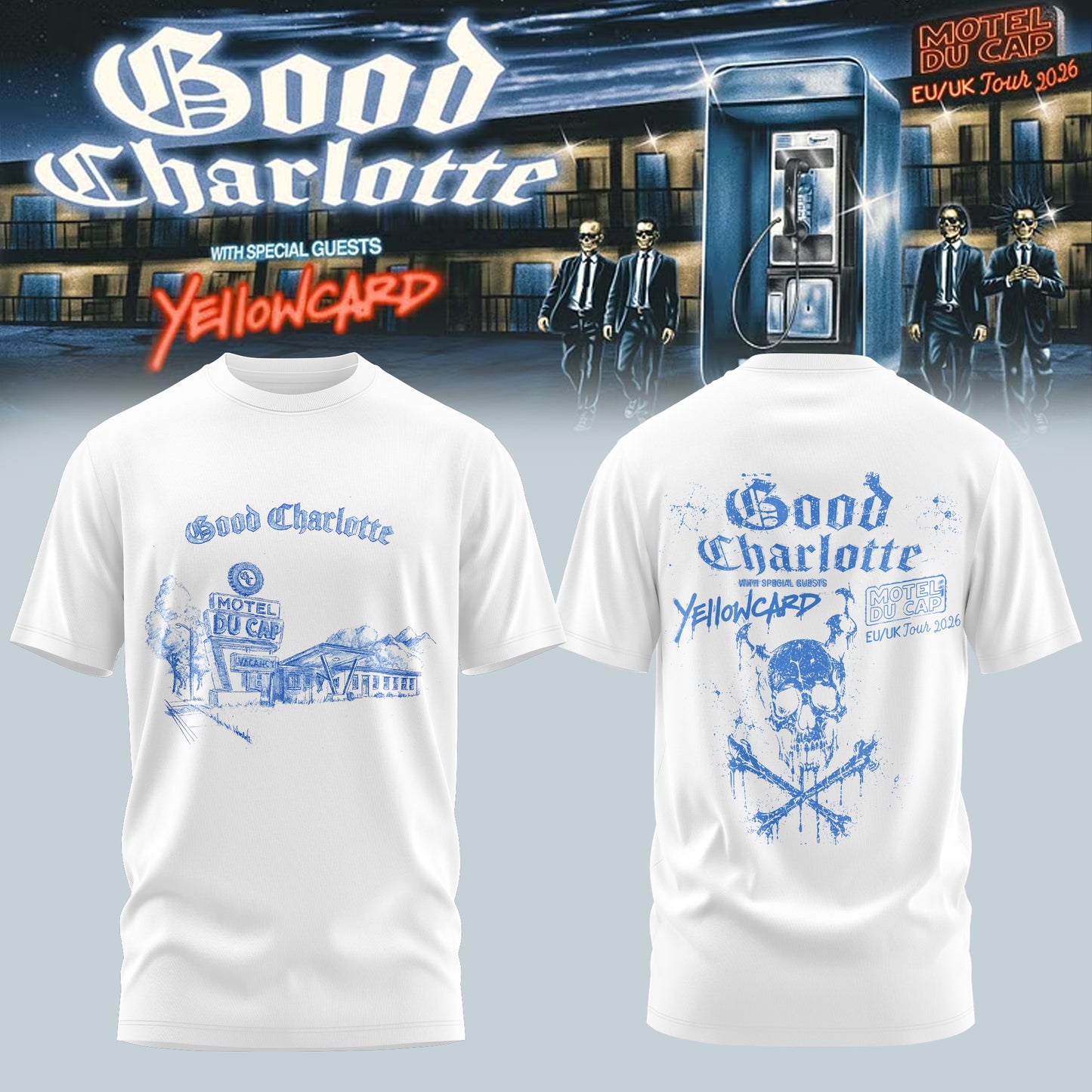 Blue Skull Tour Tee