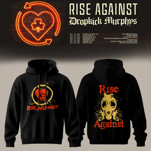 Black Gas Mask Resistance Hoodie