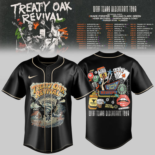 Treaty Oak Revival – West Texas Degenerate Tour Jersey