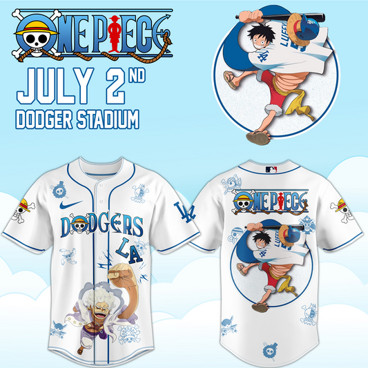 ,.ONE PIECE Night with the Los Angeles Dogger 2026 Jersey 5