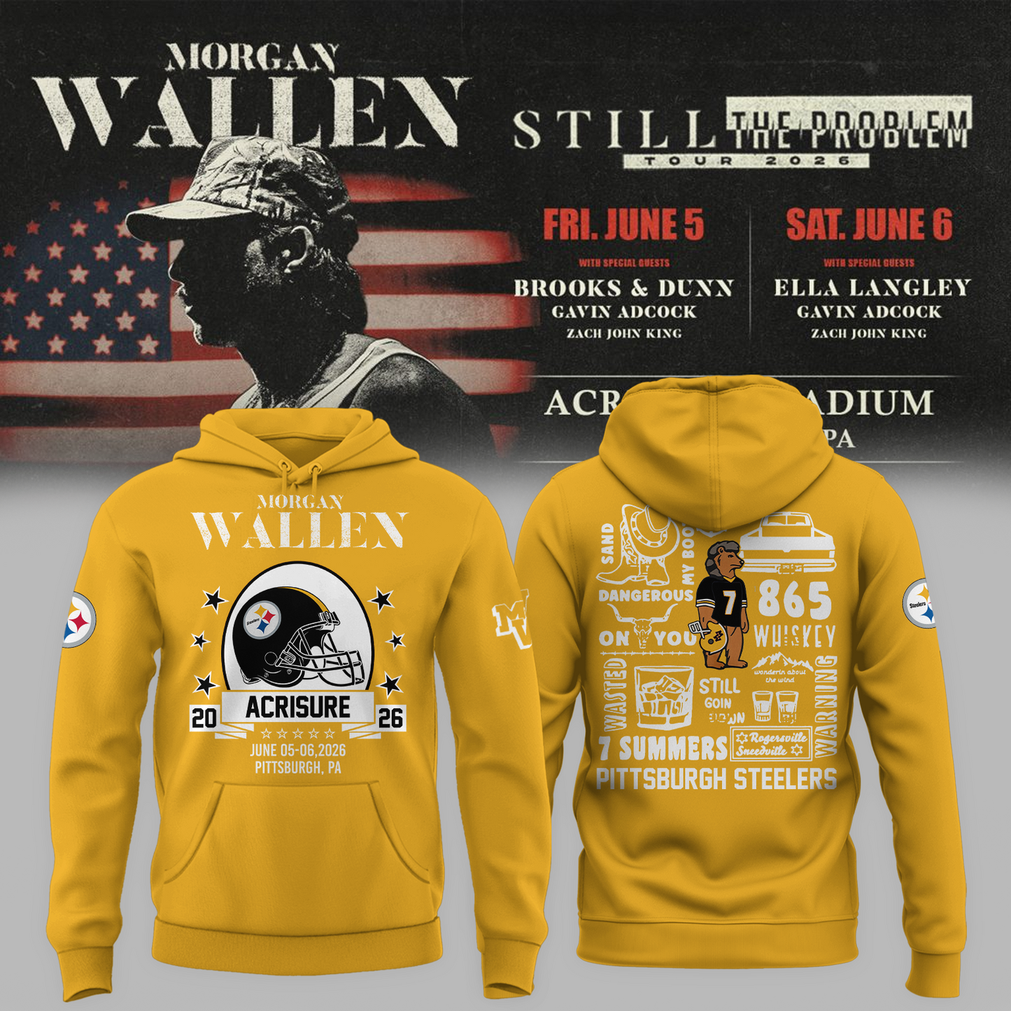 🔥 MW x Pittsburgh Stadium Tour 2026 Limited Edition Hoodie