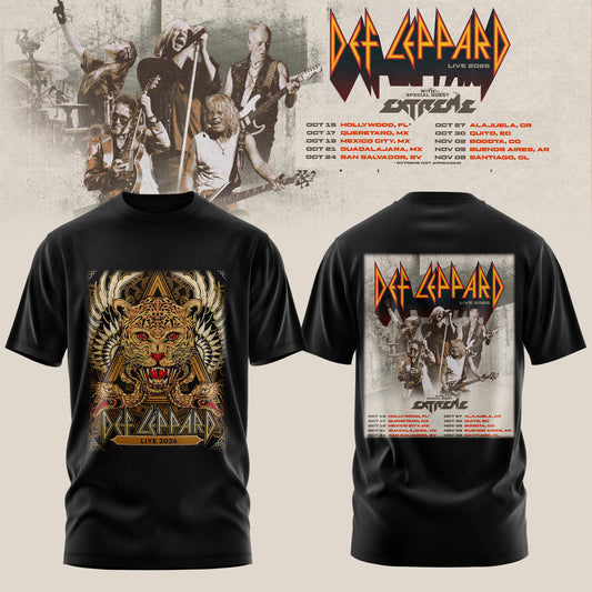 DEF LEPPARD LIVE 2026 MERCH COLLECTION TEE