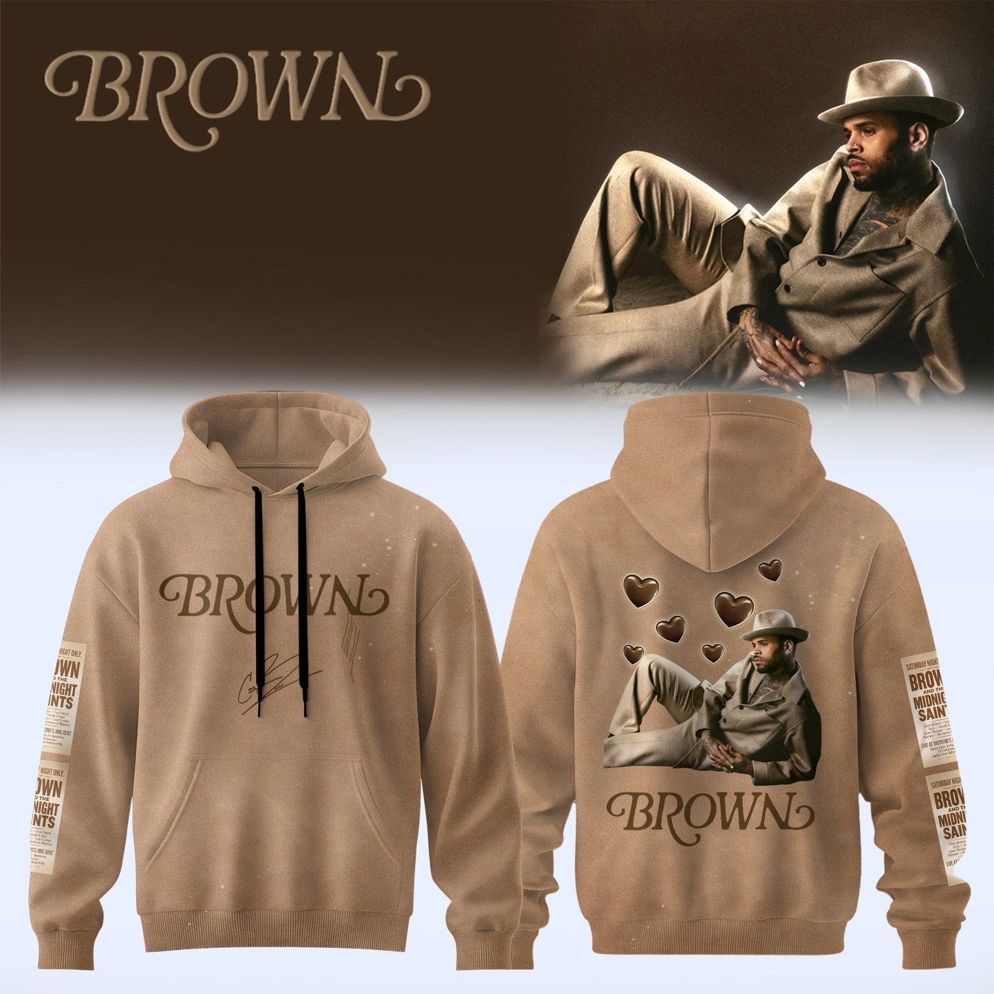 _.CHRIS BROWN’S BROWN ALBUM Hoodie