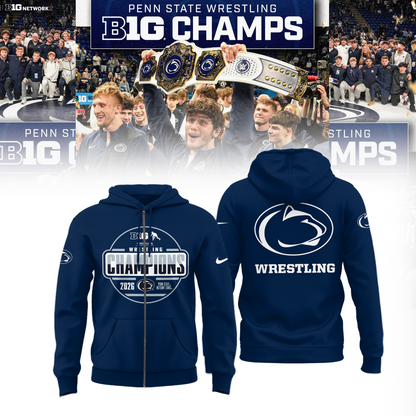 Penn State Nittany Lions 2026 Big Ten Men’s Wrestling Tournament Champions Limited Edition Shirt