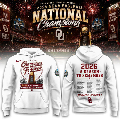 Oklahoma Basbeball Champions ’26 Limited Edition Hoodie