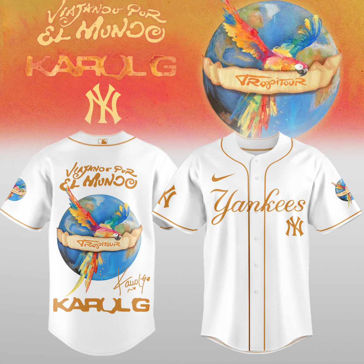 .Baseball x Karol G – Nos Vamos de Tour JERSEY(All Team )