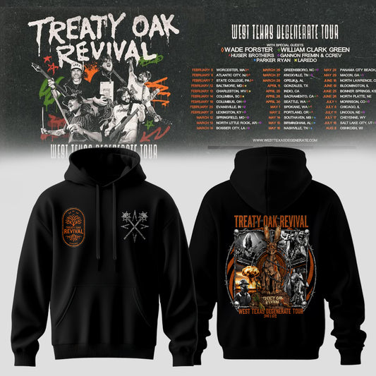 Treaty Oak Revival – West Texas Degenerate Tour Hoodie