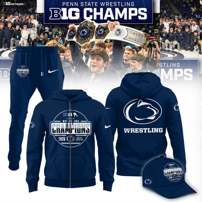 Penn State Nittany Lions 2026 Big Ten Men’s Wrestling Tournament Champions Limited Edition Shirt
