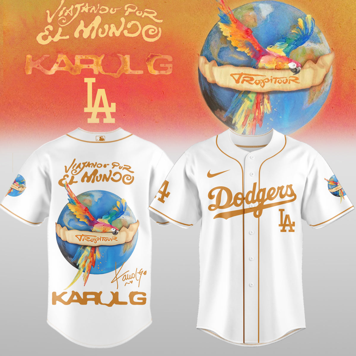 .Baseball x Karol G – Nos Vamos de Tour JERSEY(All Team )