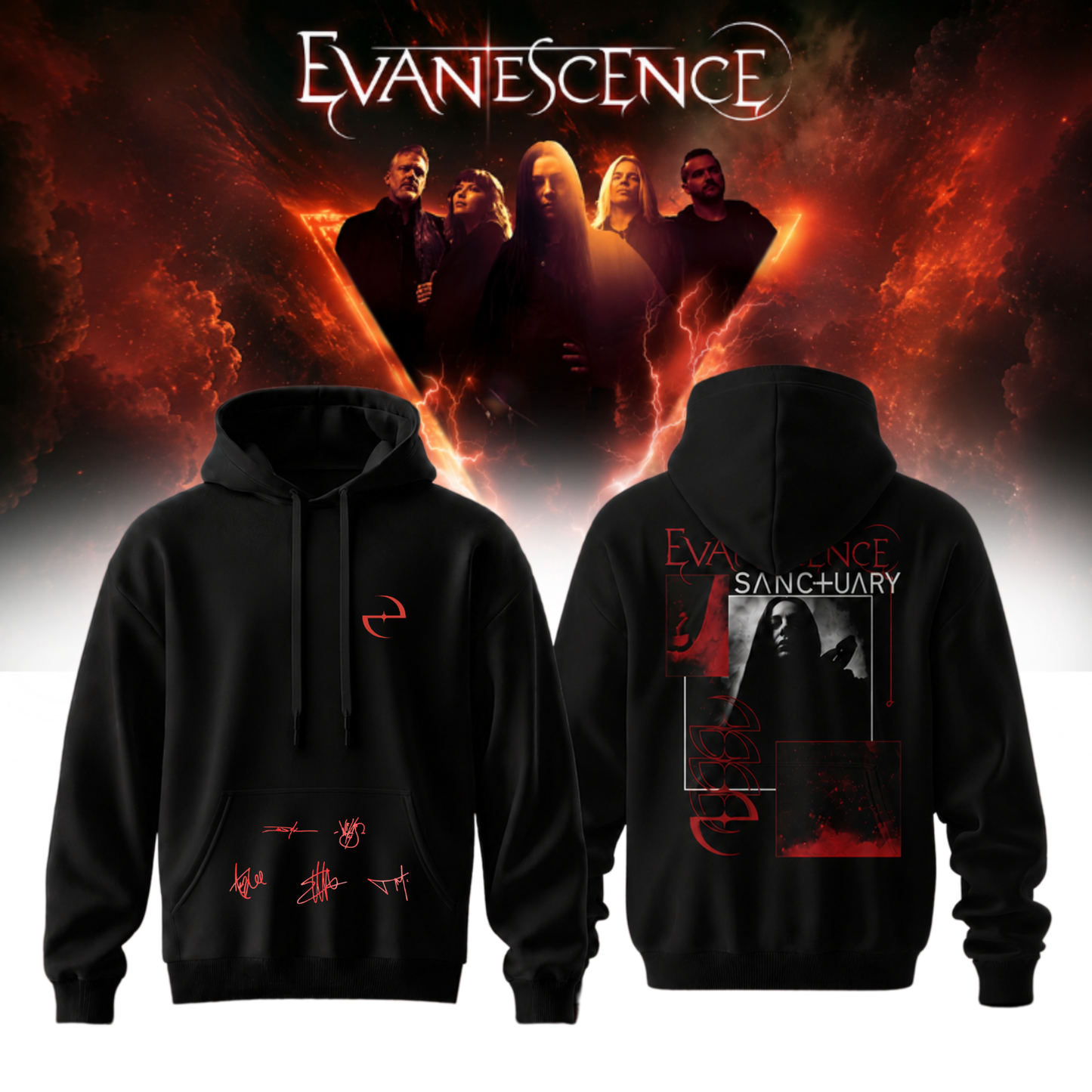 .Evanescence “Sanctuary 2026 World Tour” – Hoodie