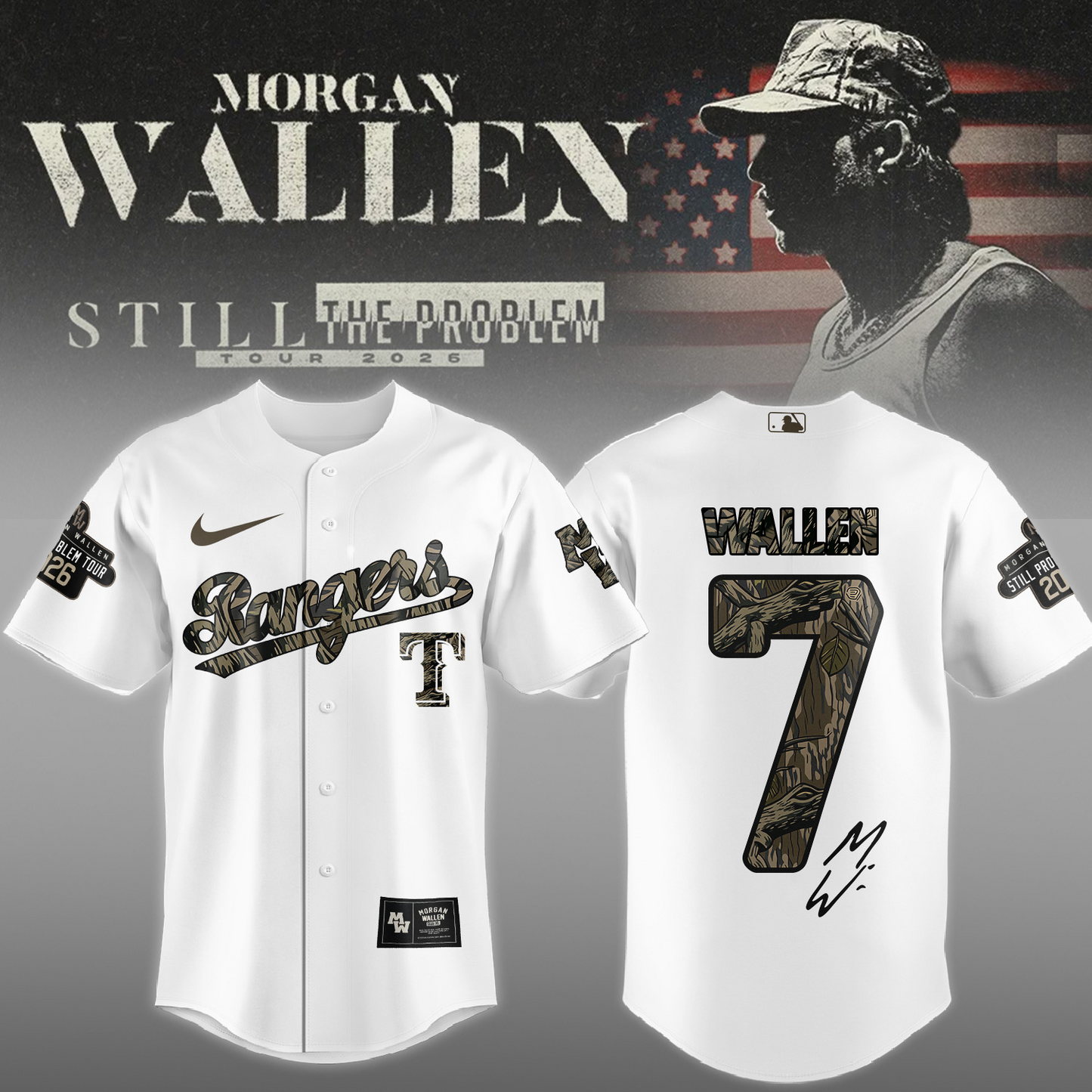 Morgan Wallen Still Problem Tour Jersey