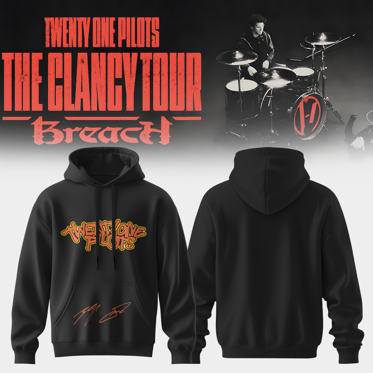 Twenty One Pilots The Clancy Tour: Breach Hoodie