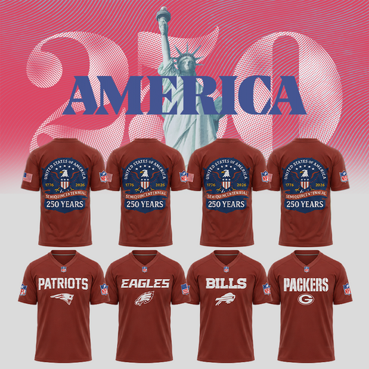 All Team Football America 250 Jersey Football, Gifts For Fans