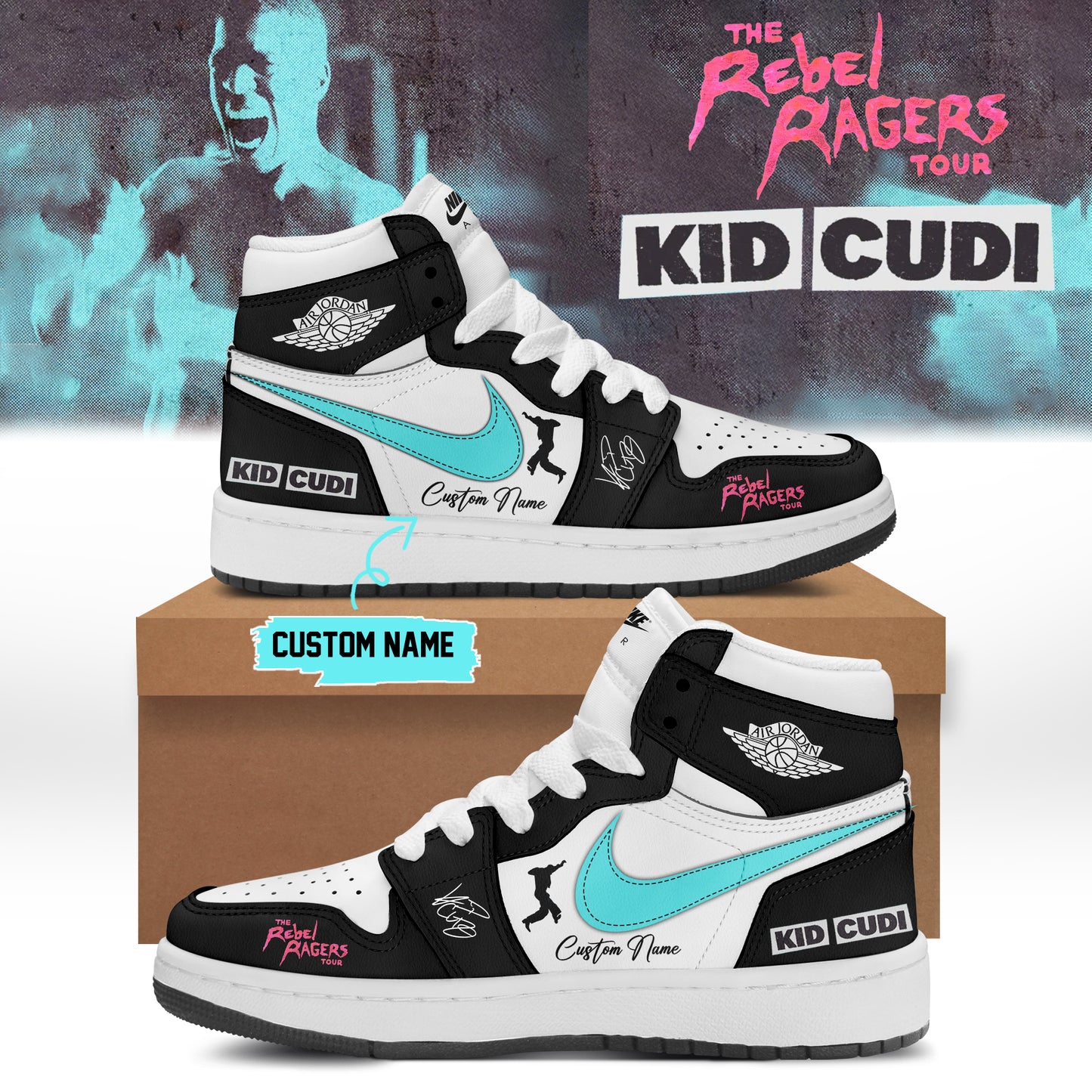 ,.KID CUDI ”The Rebel Ragers Tour 2026” Limited Edition Signature – Shoes