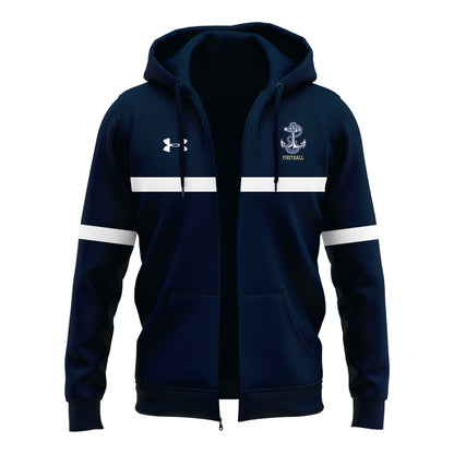 Premium Navy Midshipmen Merch For Fan - Special Edition Navy Midshipmen Zip Hoodie