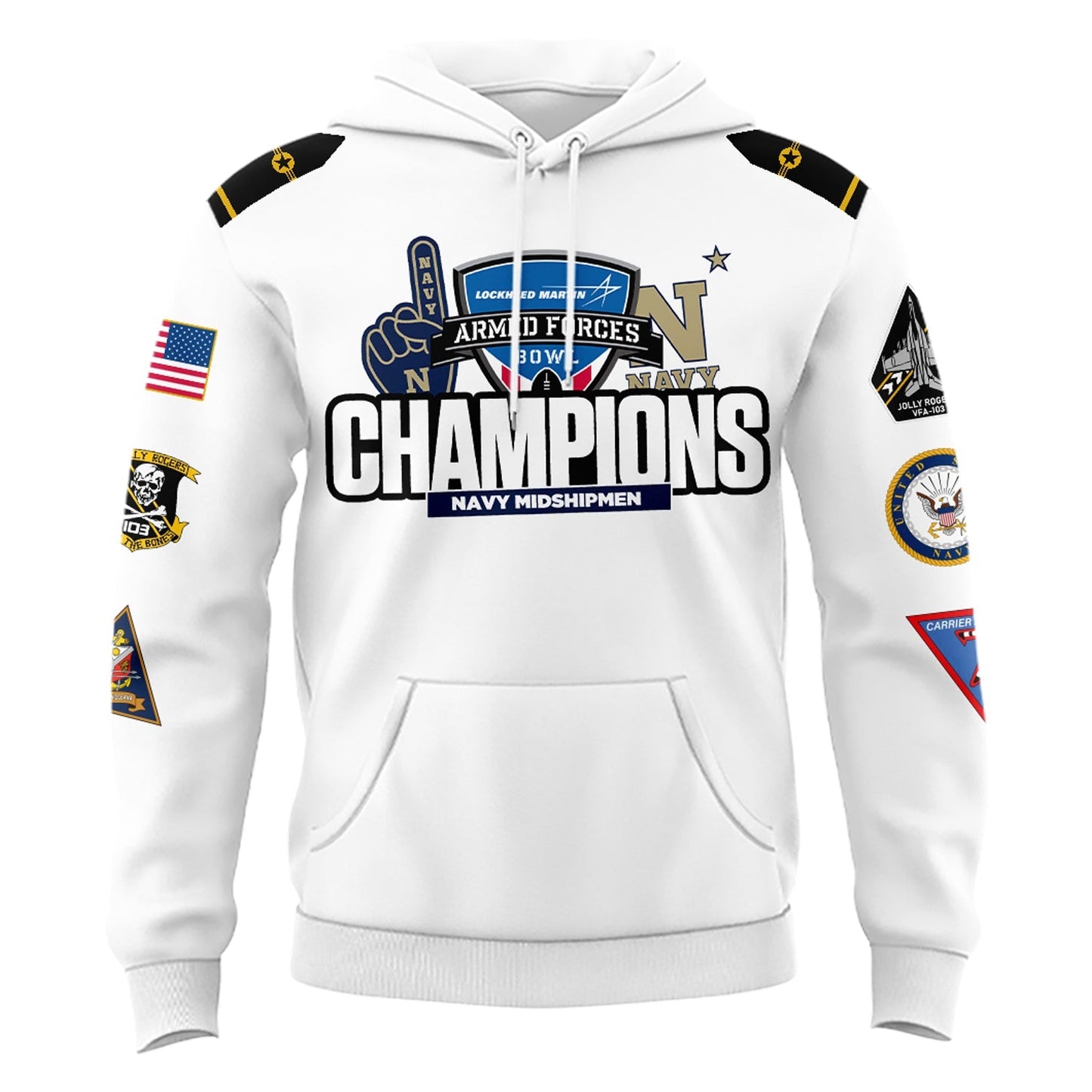 Special Armed Forces Bowl Hoodie Navy Midshipmen Hoodie
