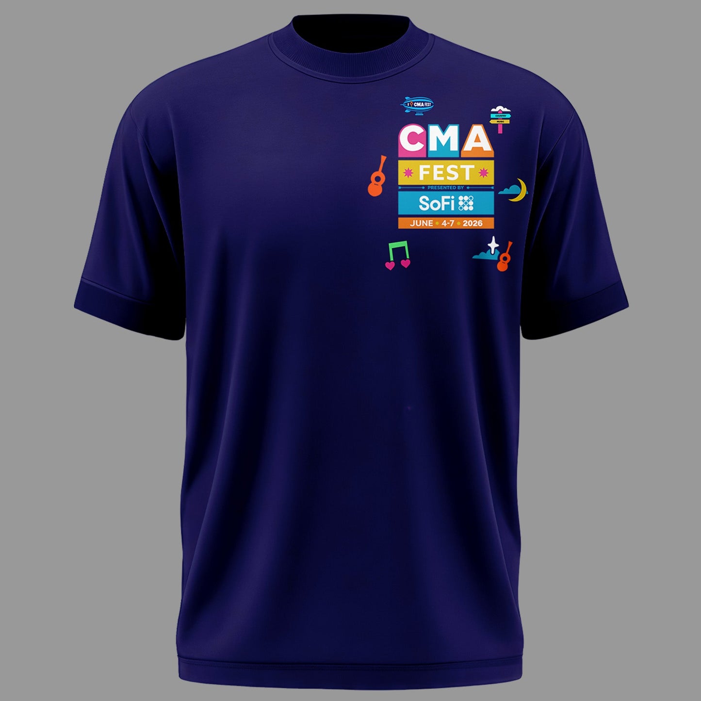 Limited Edition CMA FEST All Singers Line Up Tshirt 2026