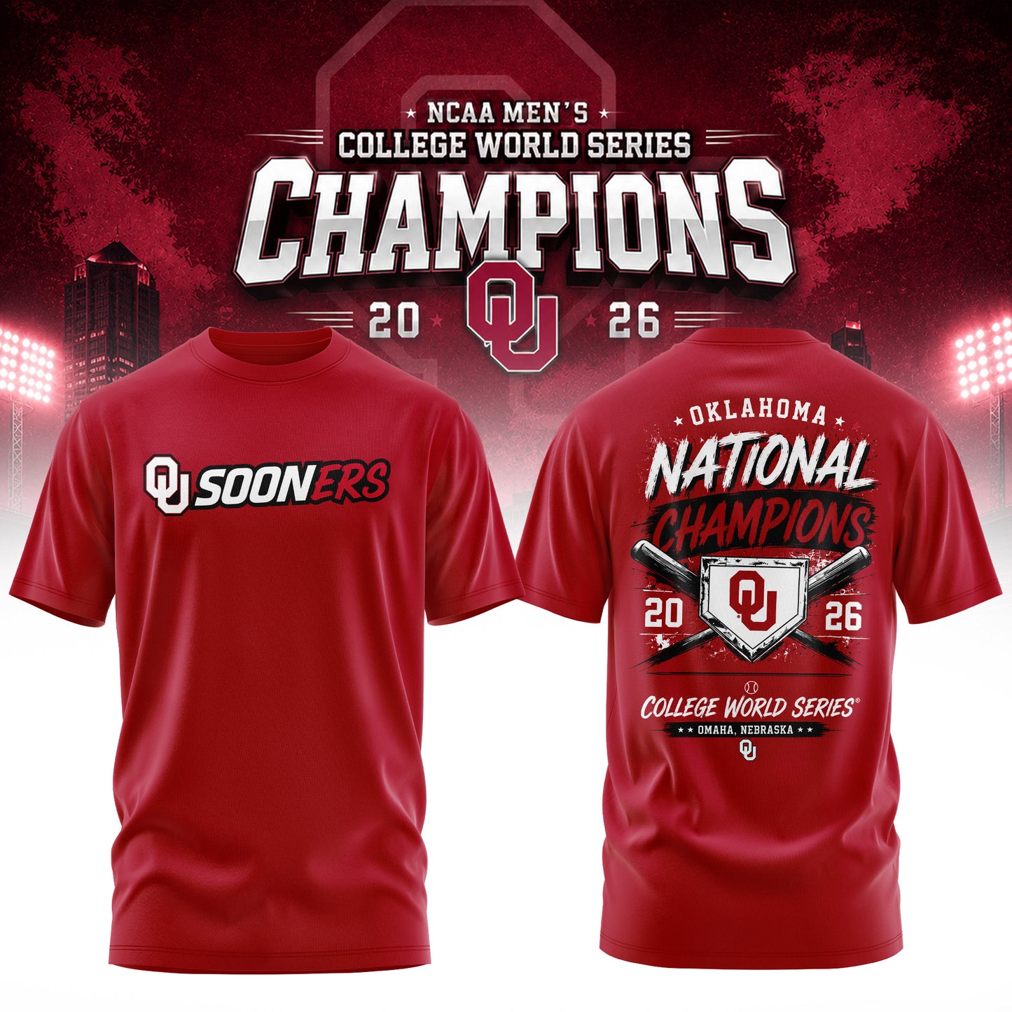 _ Men’s College World Series Champions 2026 Edition Tee