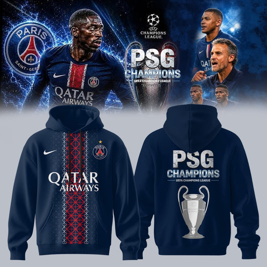 PSG UEFA Champions League 25/26 Champions Hoodie – Signature Limited Edition