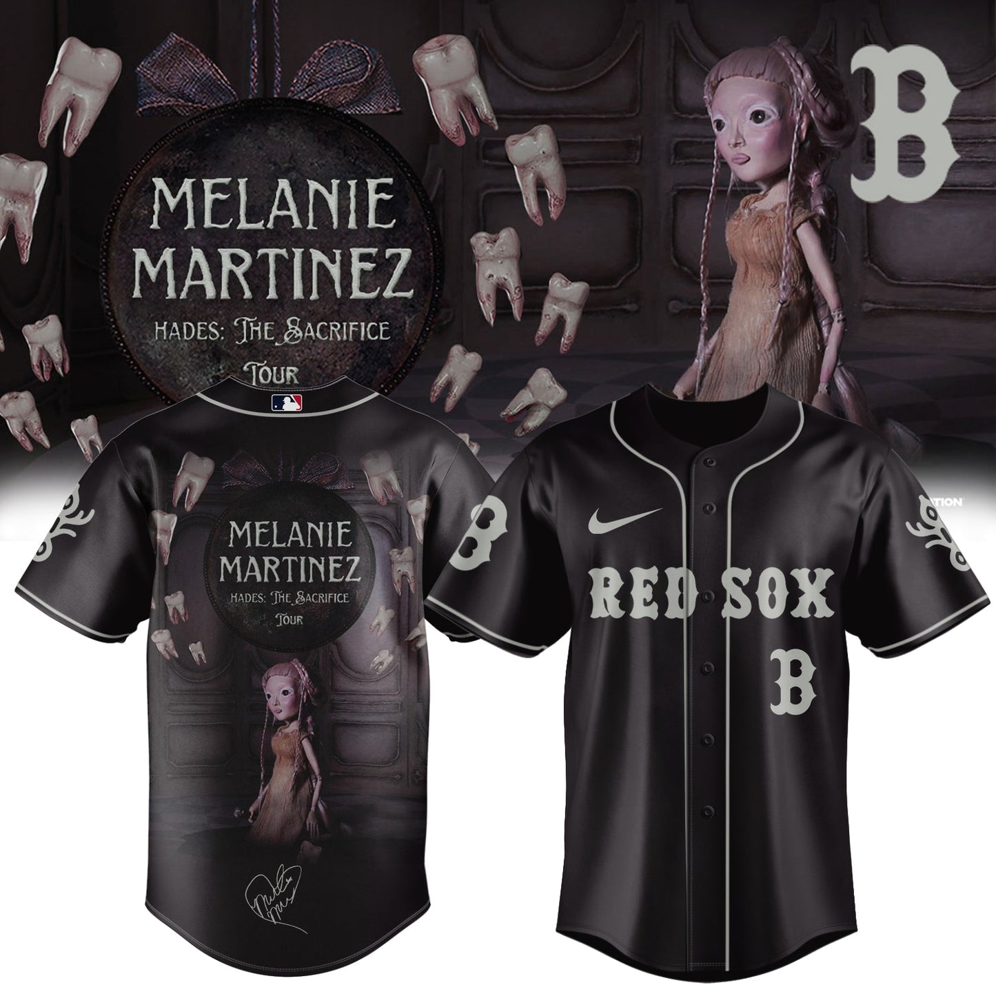 ,,Baseball X Melanie Martinez ”HADES: THE SACRIFICE TOUR 2026” Limited Edition Signature – Jersey 1