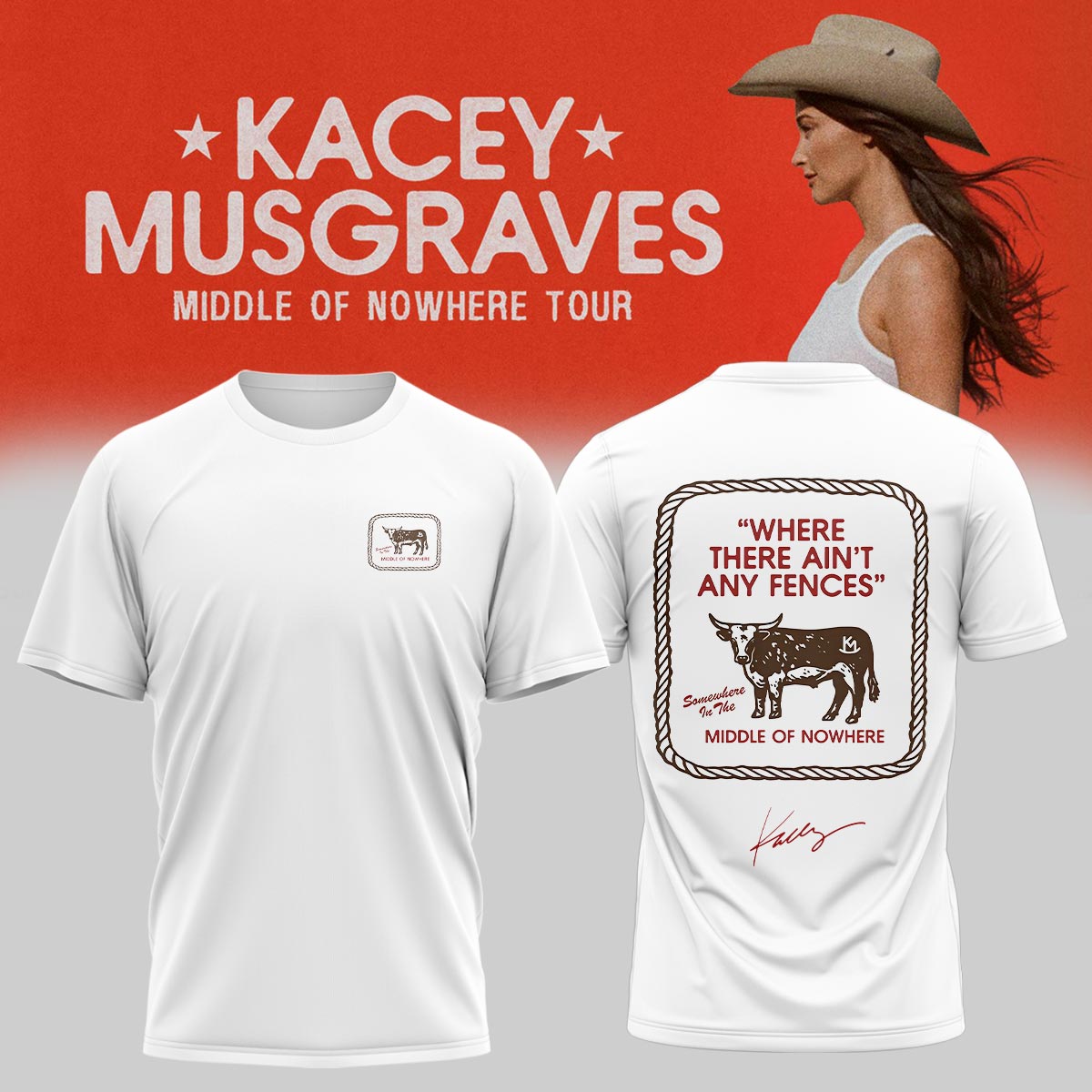 Kacey Musgraves Middle of Nowhere Tour Signed TShirt