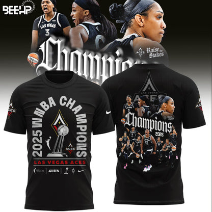 Las Vegas Aces 2025 WNBA Champions Limited Edition T-Shirt