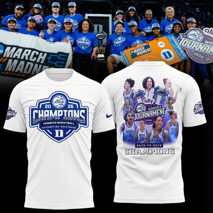 Duke Blue Devils 2026 ACC Women’s Basketball Tournament Champions Limited Edition Shirt