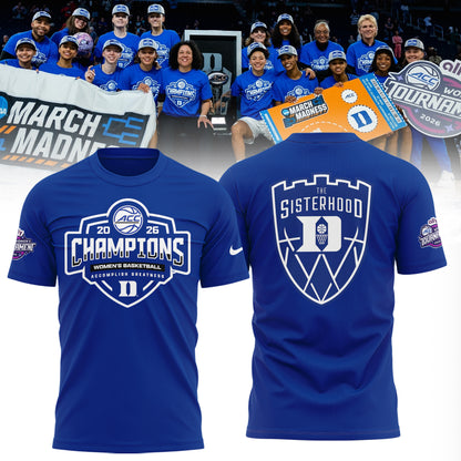 Duke Blue Devils 2026 ACC Women’s Basketball Tournament Champions Limited Edition Shirt