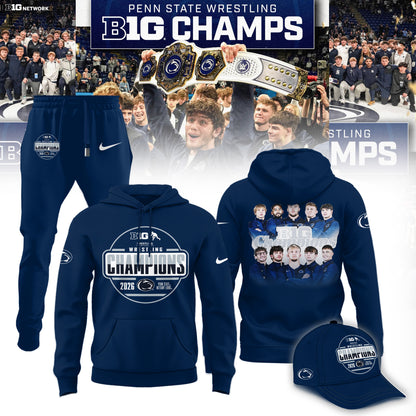 Penn State Nittany Lions 2026 Big Ten Men’s Wrestling Tournament Champions Limited Edition Shirt