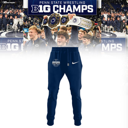 Penn State Nittany Lions 2026 Big Ten Men’s Wrestling Tournament Champions Limited Edition T Shirt