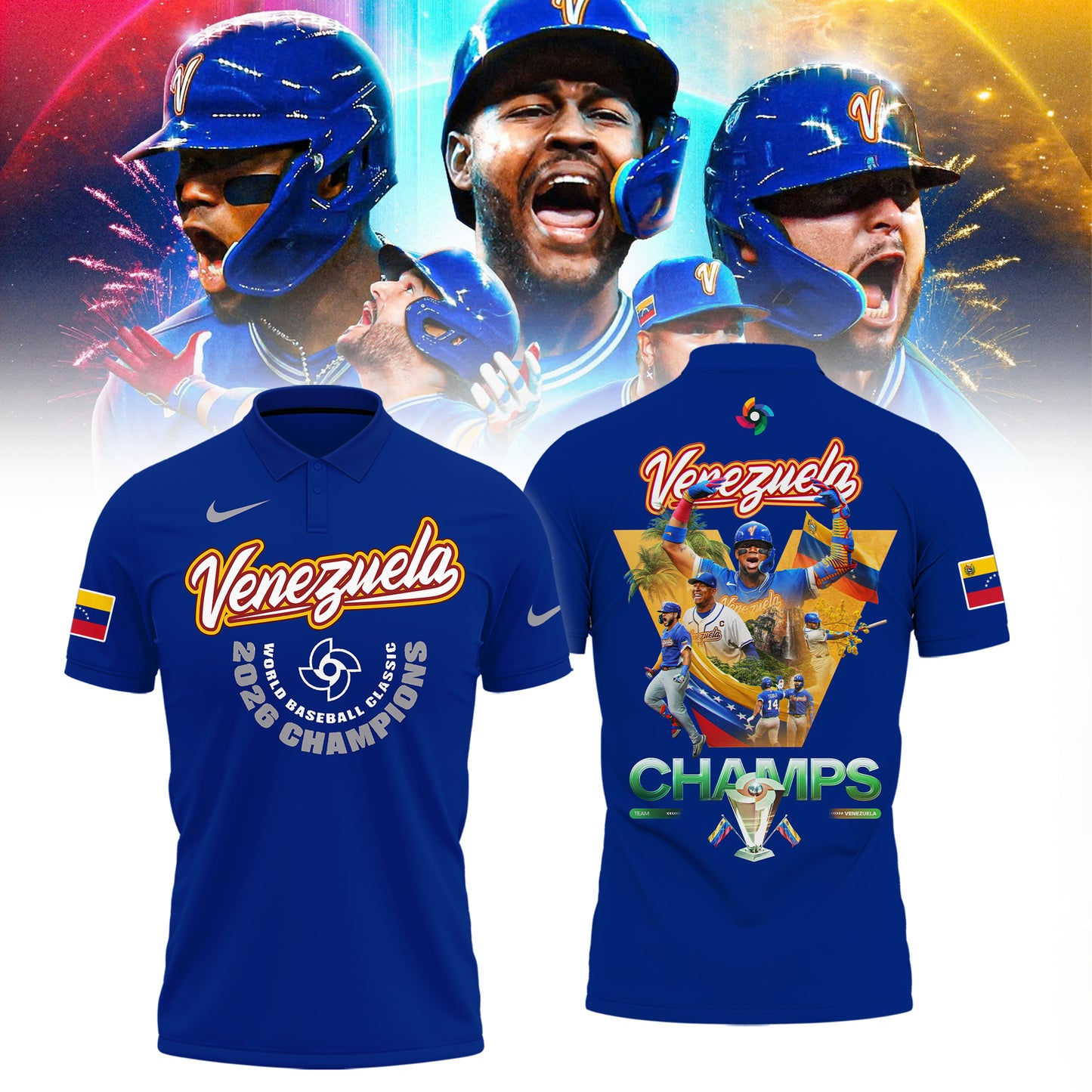 🏆️🏆️🏆 Venezuela Baseball World Baseball Classic Champions Polo