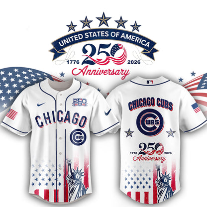 Full Team Baseball 250th Anniversary United States Semiquincentennial Special Jersey