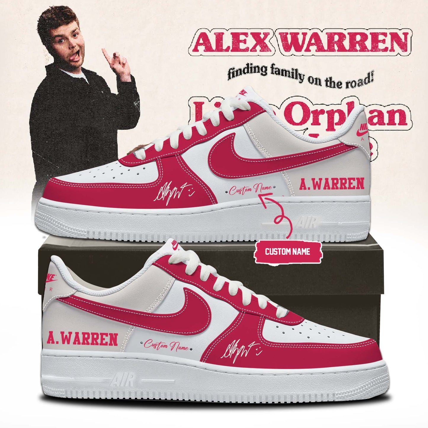 ,Alex Warren’s “Little Orphan Alex” Tour Shoes