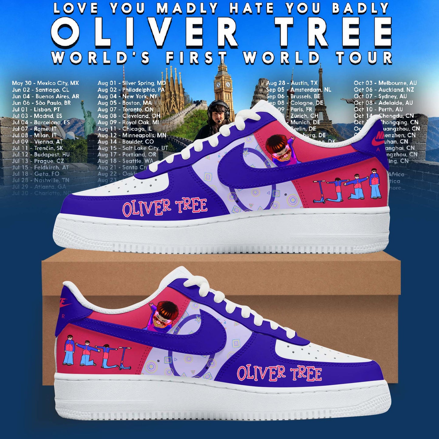. Madly Blue Chaos Sneakers
