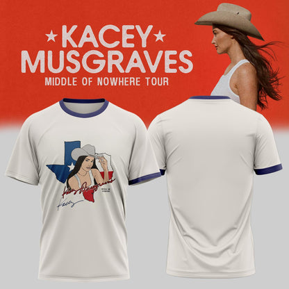 Kacey Musgraves Middle of Nowhere Tour Signed TShirt