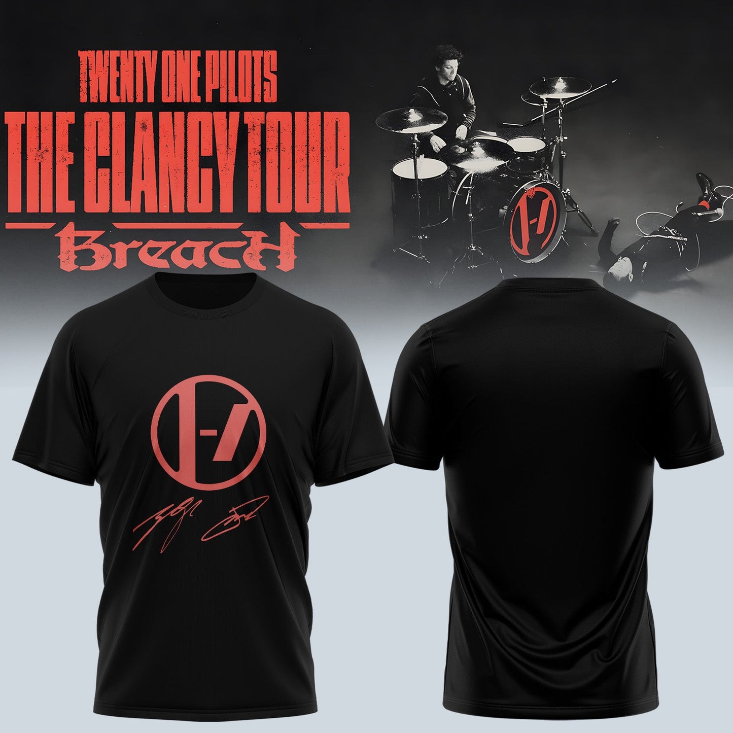 Twenty One Pilots The Clancy Tour: Breach tshirt