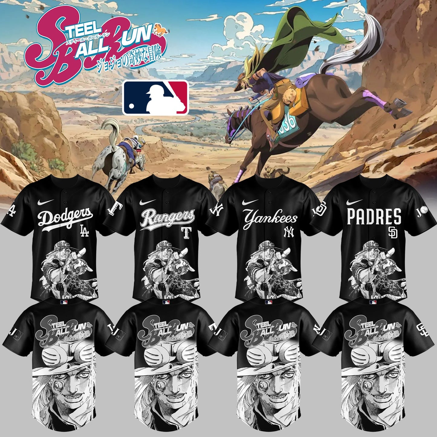 ALL TEAMS x Steel Ball Run Limited Jersey