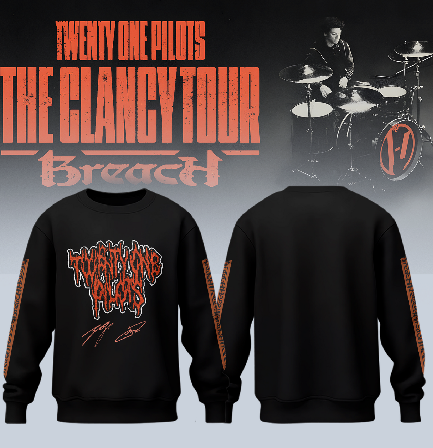 Twenty One Pilots The Clancy Tour: Breach Sweatshirt