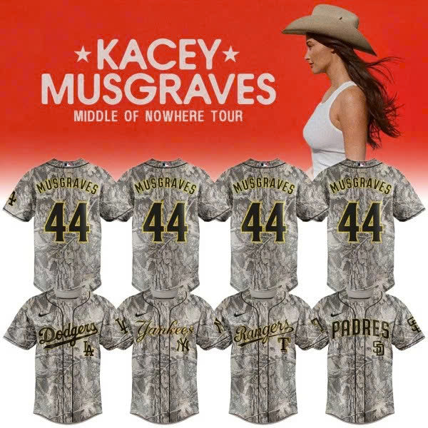 ,,Baseball X Kacey Musgraves Middle of Nowhere Tour Signed Jersey 4
