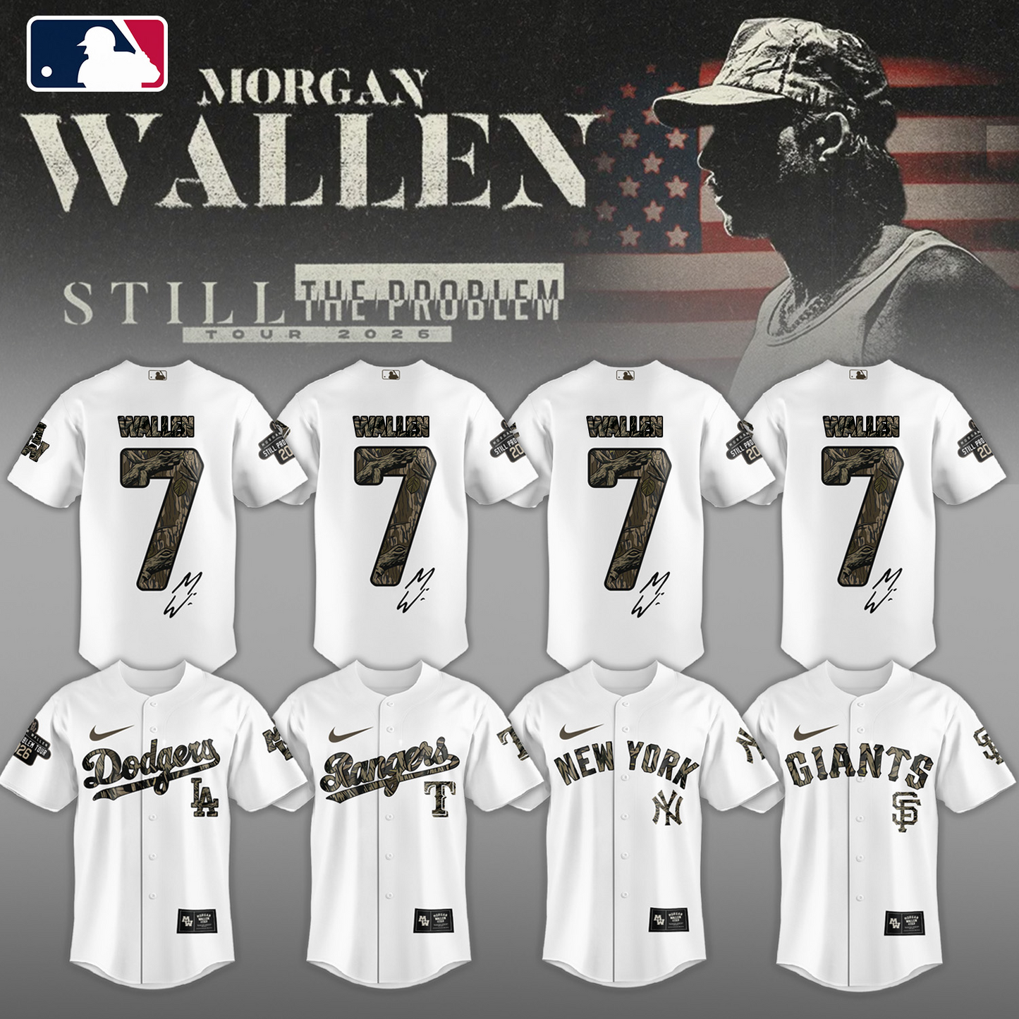 Morgan Wallen Still Problem Tour Jersey