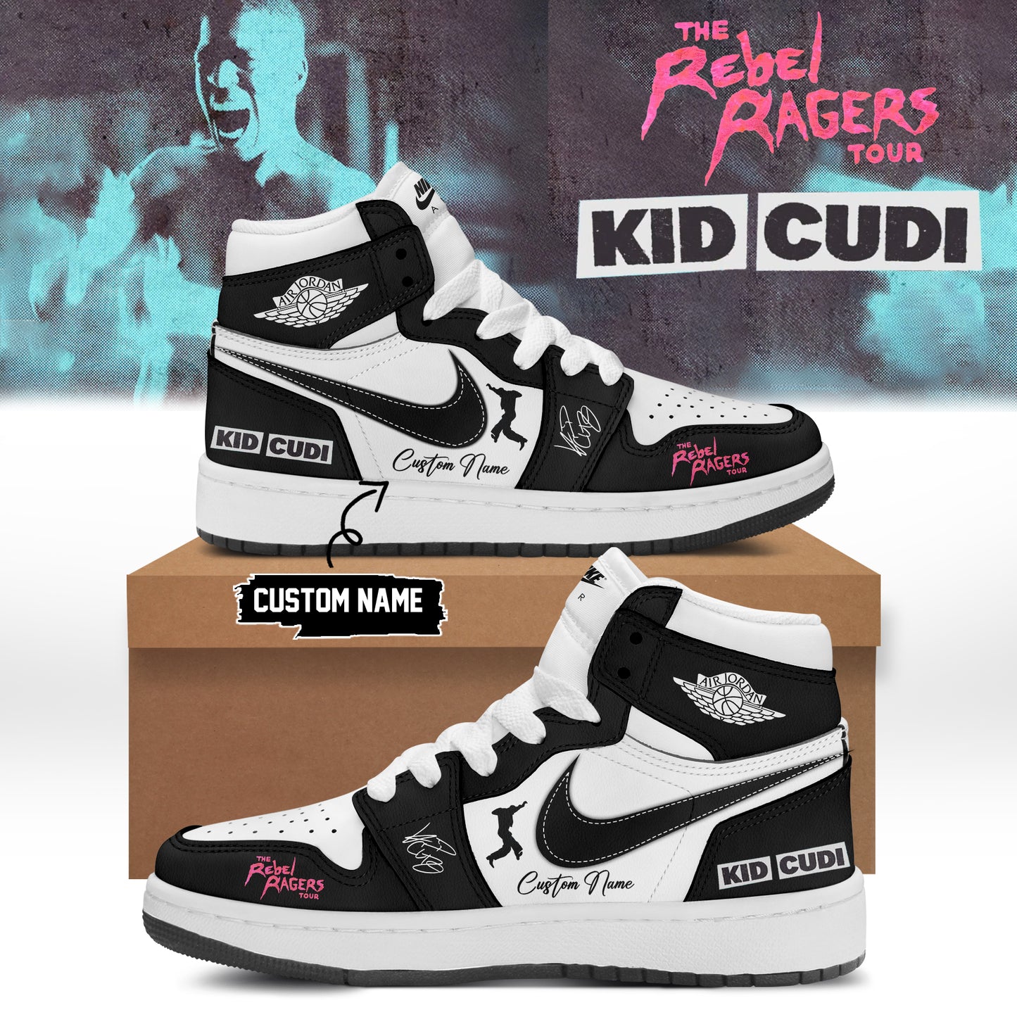 ,.KID CUDI ”The Rebel Ragers Tour 2026” Limited Edition Signature – Shoes