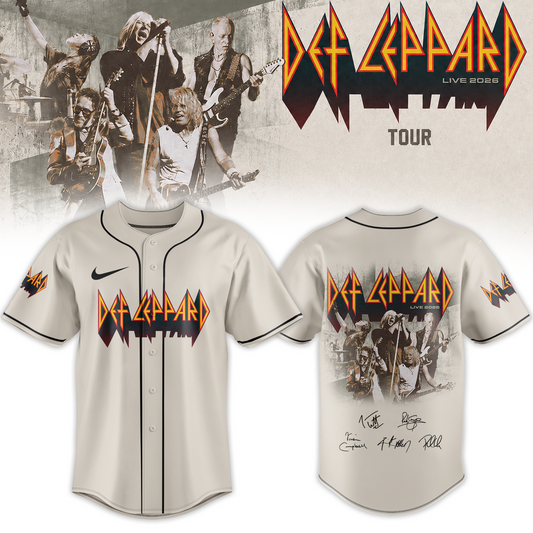 ,,.Def Leppard Live 2026 Limited Edition Signature – Jersey