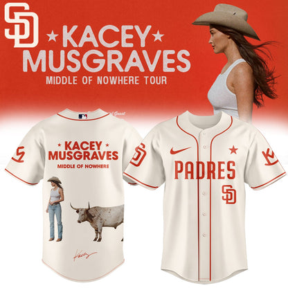 ,,Baseball X Kacey Musgraves Middle of Nowhere Tour Signed Jersey 3