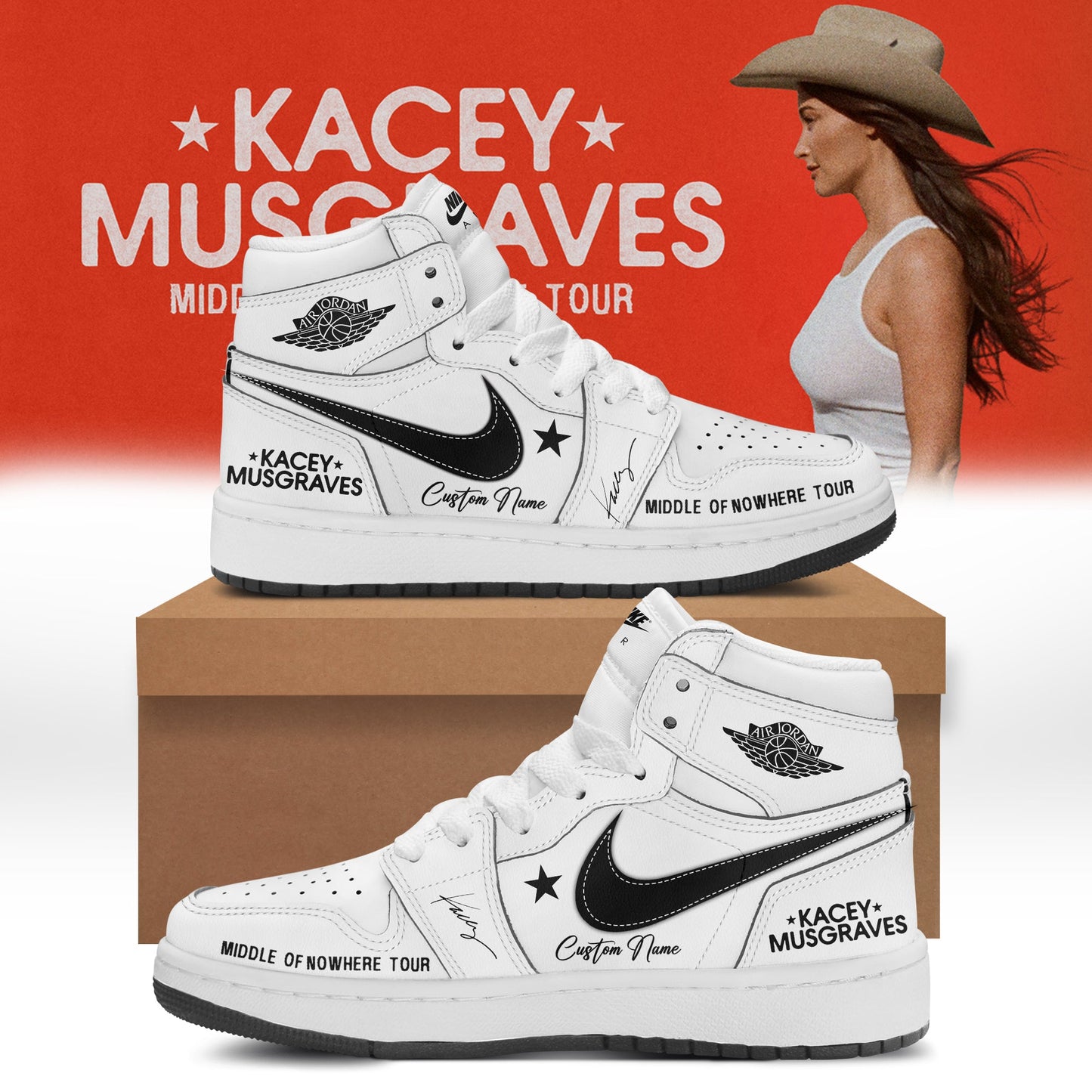 Kacey Musgraves Middle of Nowhere Tour Signed Shoes 2