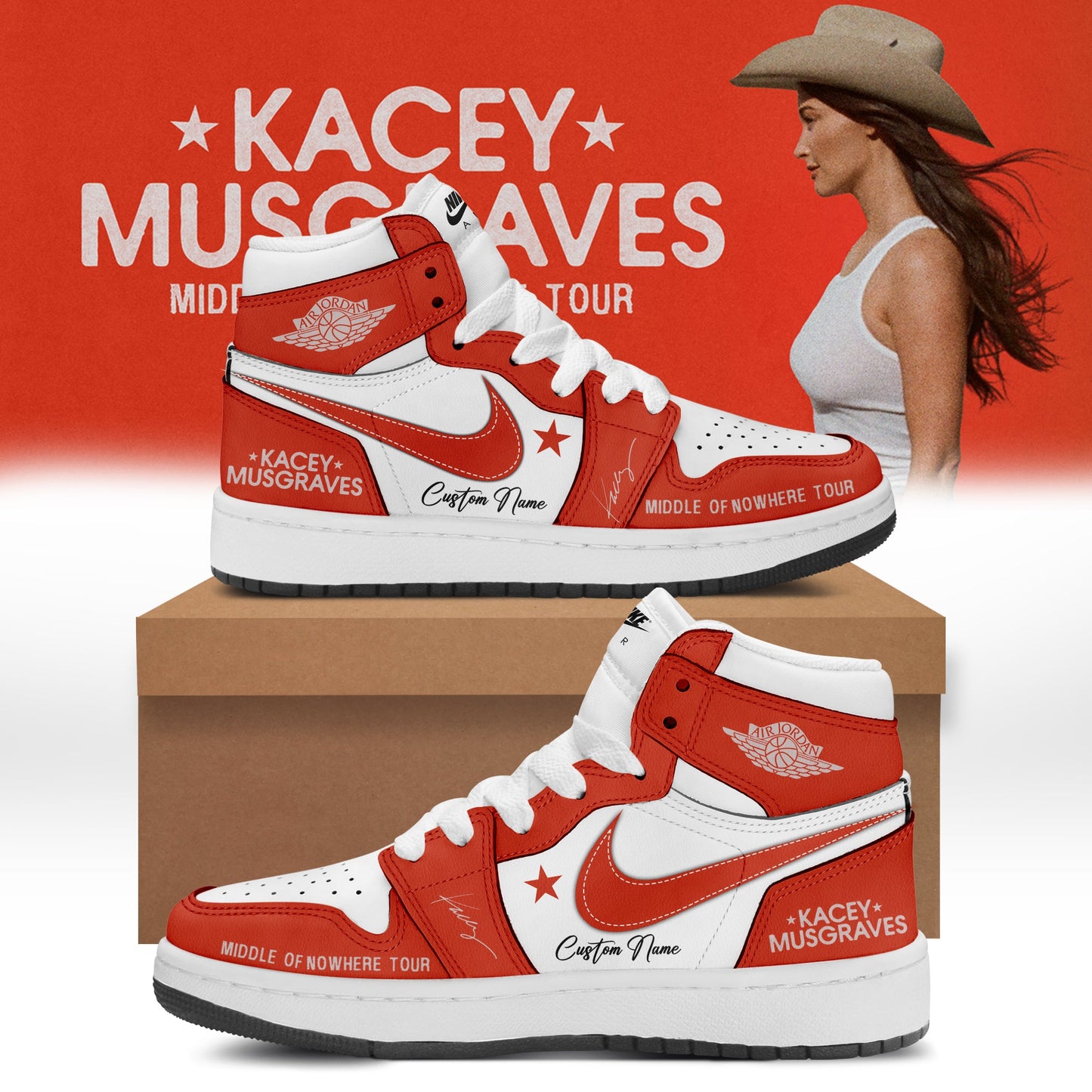Kacey Musgraves Middle of Nowhere Tour Signed Shoes 2