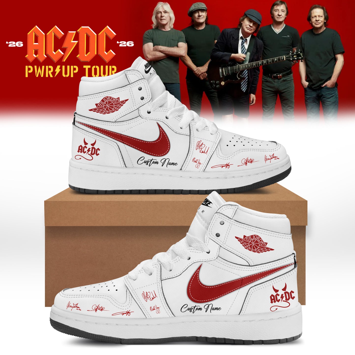 AC/DC ” Power Up Tour ” 2026 – Shoes