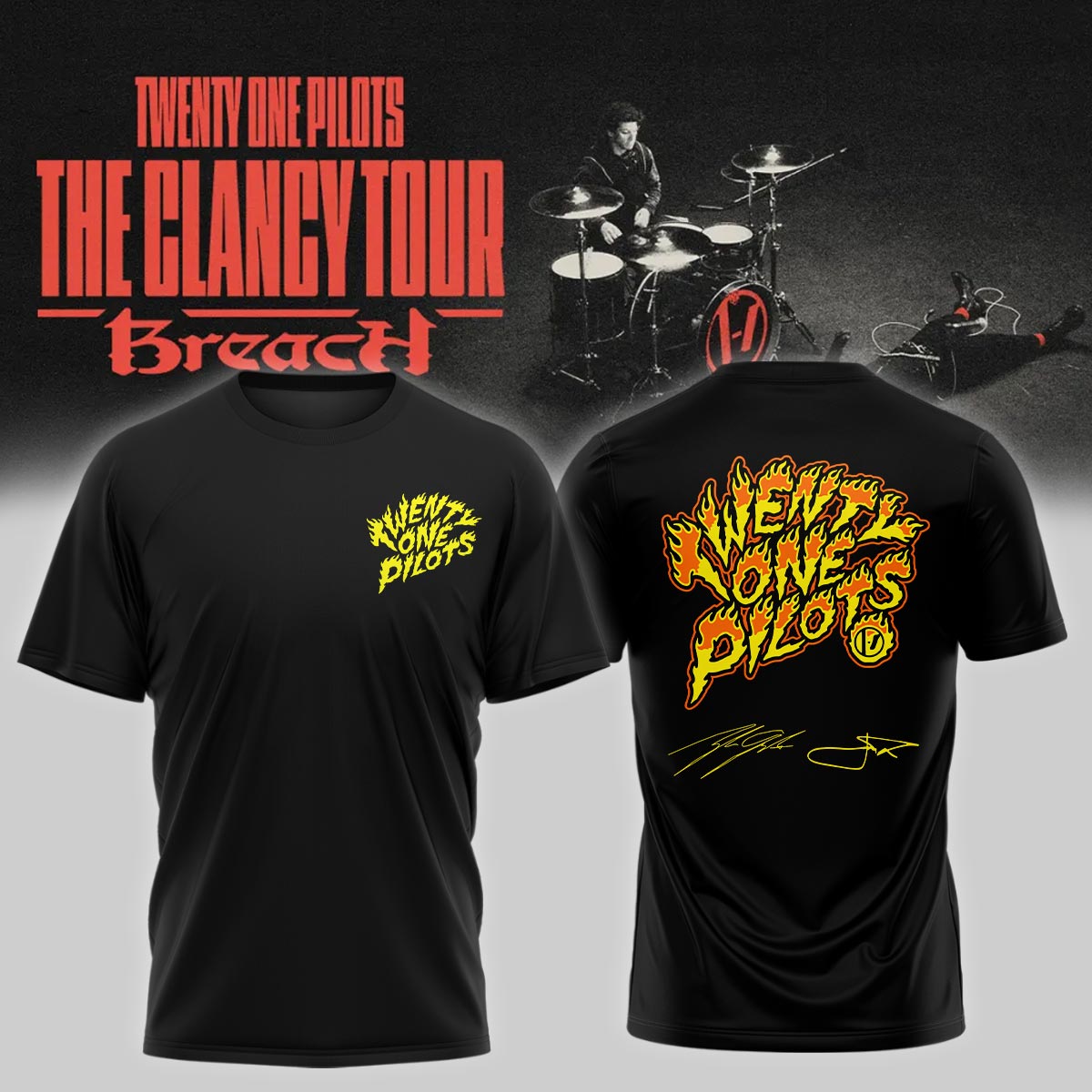 Twenty One Pilots The Clancy Tour: Breach tshirt